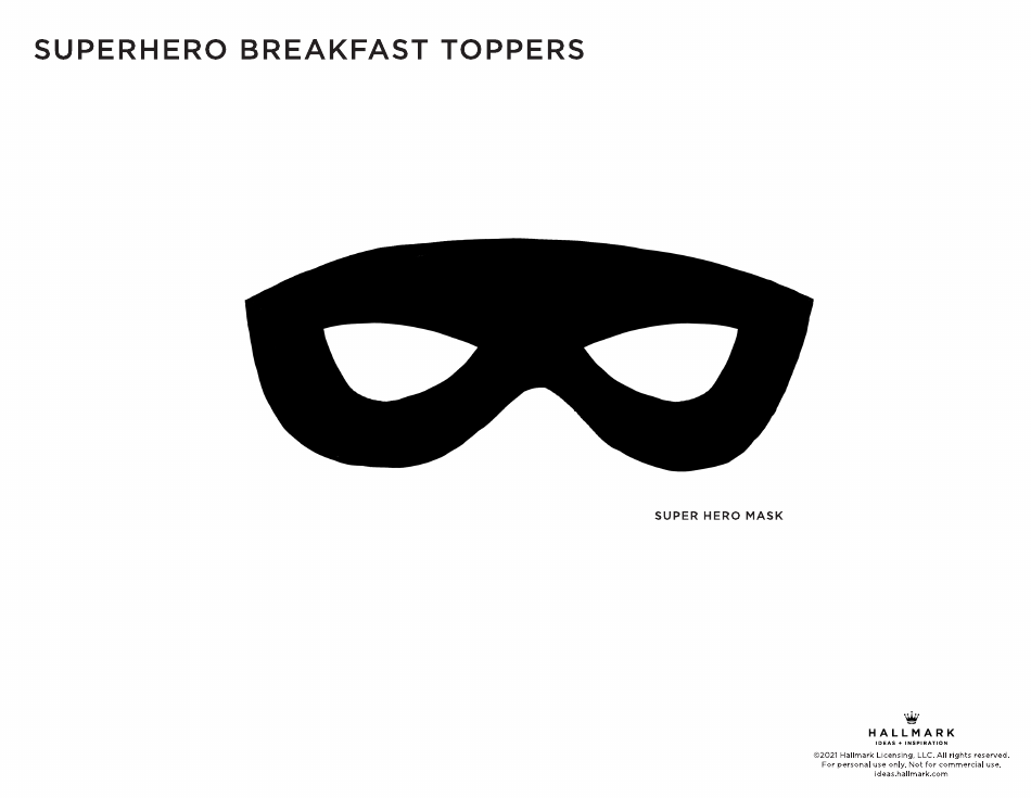 Superhero Breakfast Topper Templates, Page 2