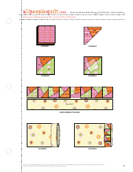 Pillowcase With Crazy-Patch Blocks Quilt Pattern Template, Page 3