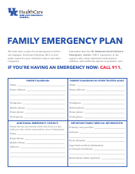 Document preview: Family Emergency Plan