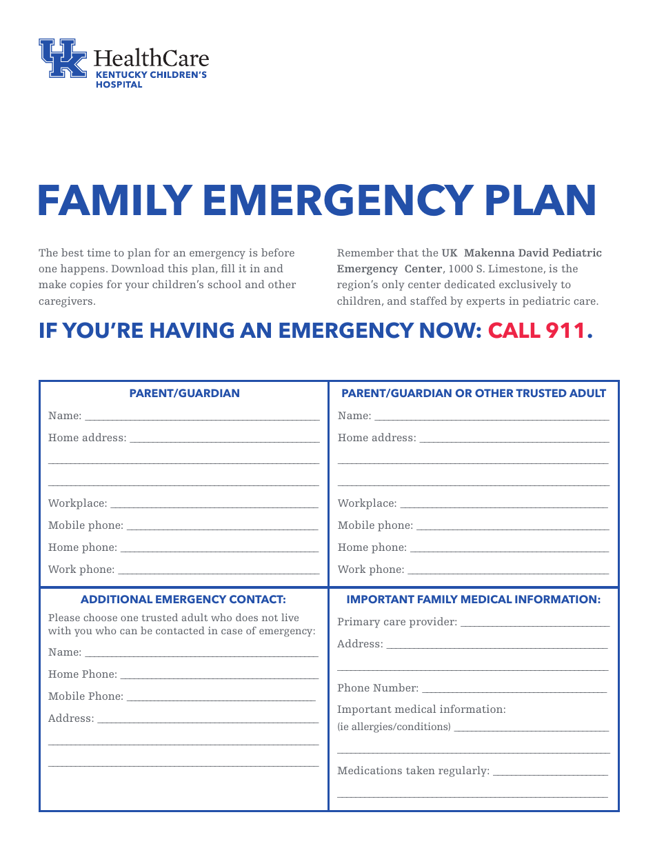 Family Emergency Plan Download Printable Pdf Templateroller Family Emergency Plan Download Printable Pdf Templateroller