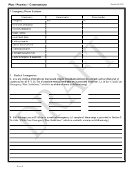 Family, Friend and Neighbor Emergency Plan Template - Draft - South Carolina, Page 3