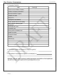 Family, Friend and Neighbor Emergency Plan Template - Draft - South Carolina, Page 5