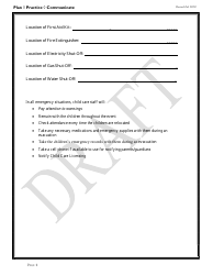 Family, Friend and Neighbor Emergency Plan Template - Draft - South Carolina, Page 6