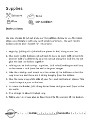 Hot Air Balloon Mobile Templates, Page 2