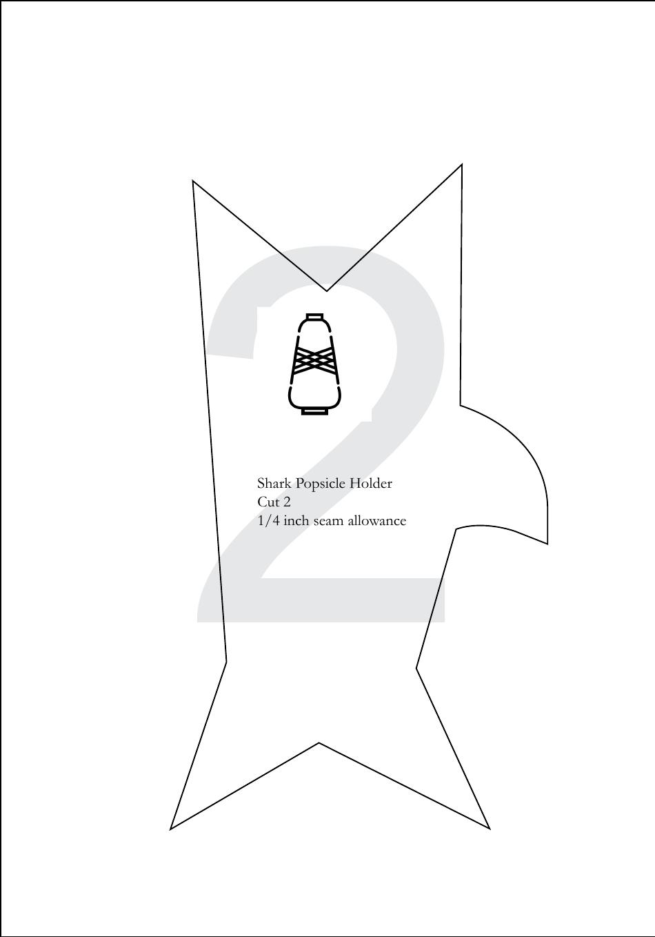Popsicle Holders Sewing Pattern Templates, Page 2