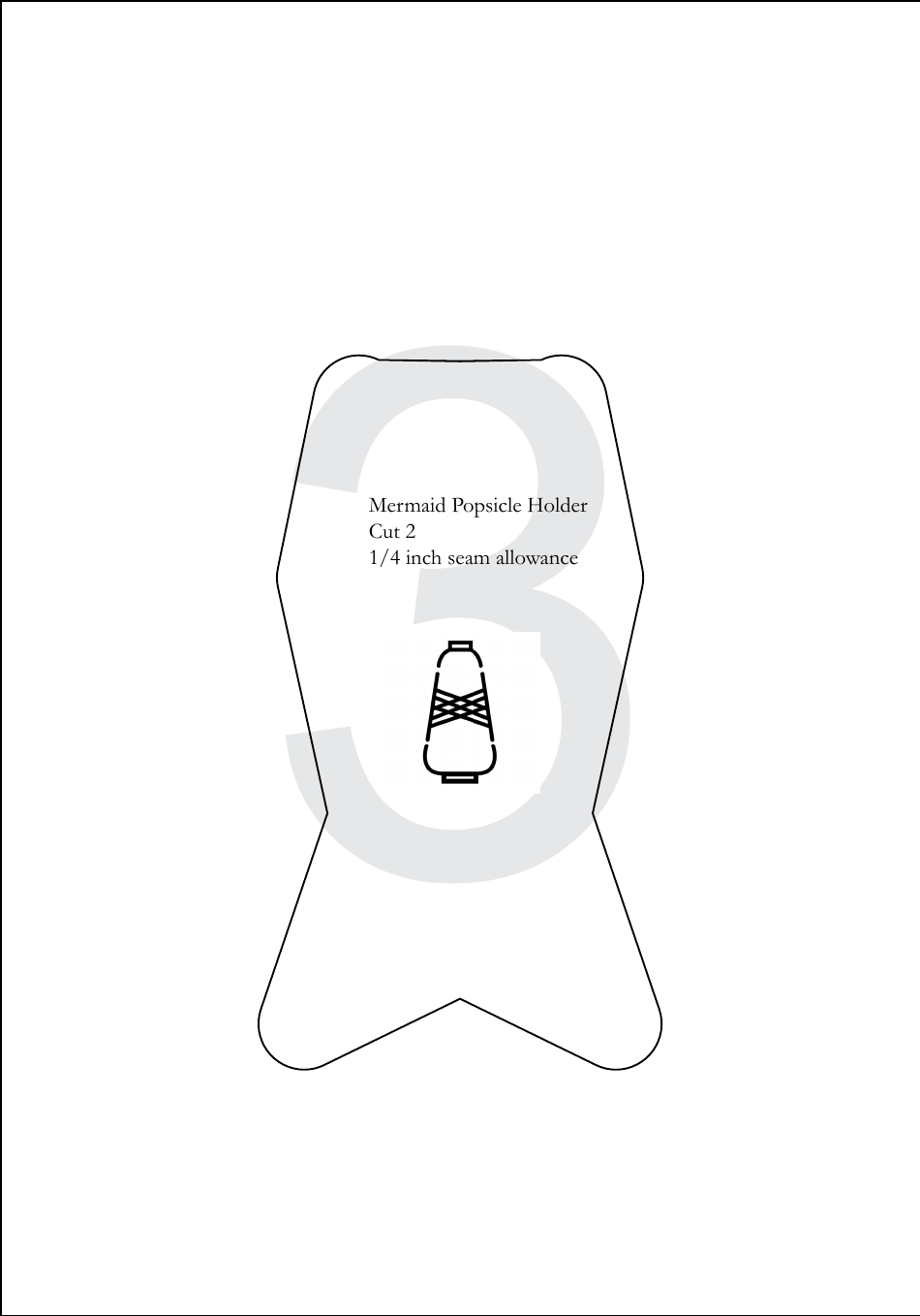 Popsicle Holders Sewing Pattern Templates, Page 3