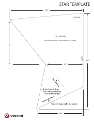 Star Template - Velcro Download Printable PDF | Templateroller