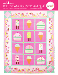 Document preview: ICE Cream Quilt Pattern Templates