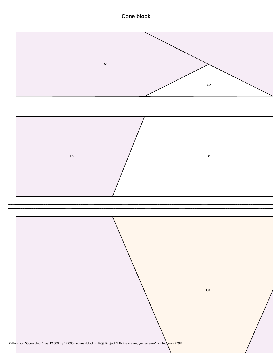 ICE Cream Quilt Pattern Templates, Page 17