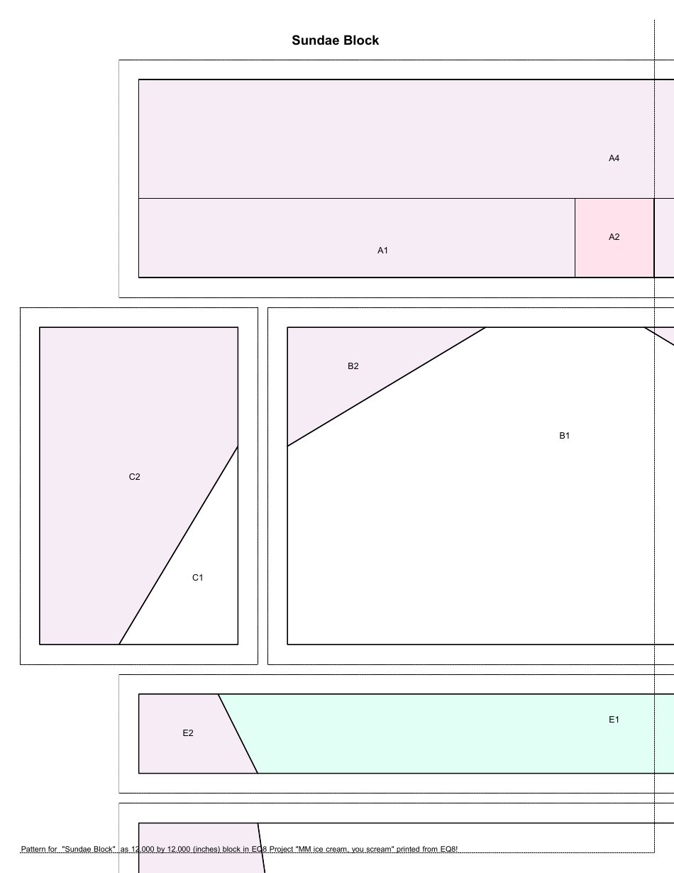 ICE Cream Quilt Pattern Templates, Page 21