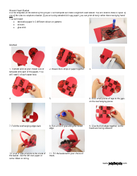Document preview: Woven Heart Basket Template