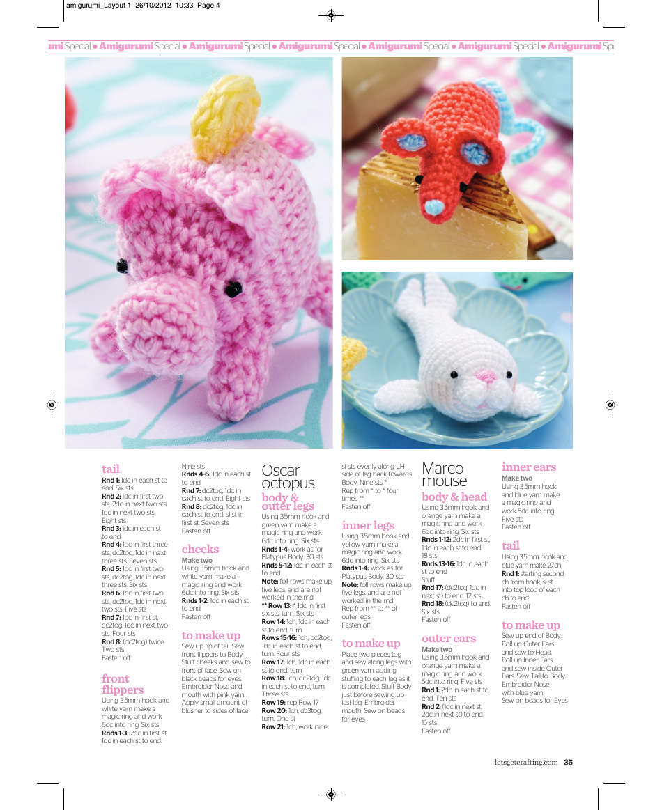 Cute Critter Amigurumi Crochet Patterns, Page 5