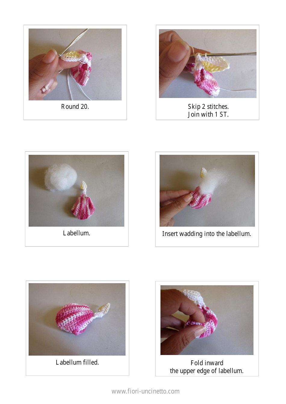 Orchid Cypripedium Crochet Pattern, Page 11