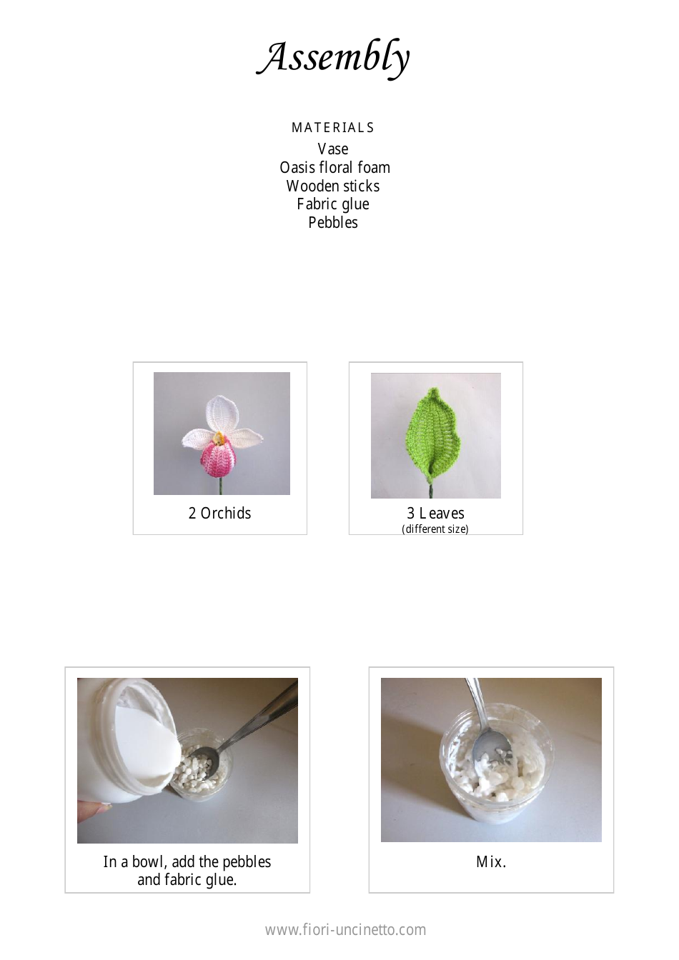 Orchid Cypripedium Crochet Pattern, Page 16