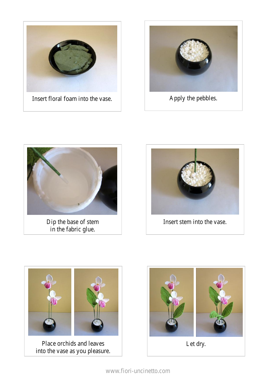 Orchid Cypripedium Crochet Pattern, Page 17