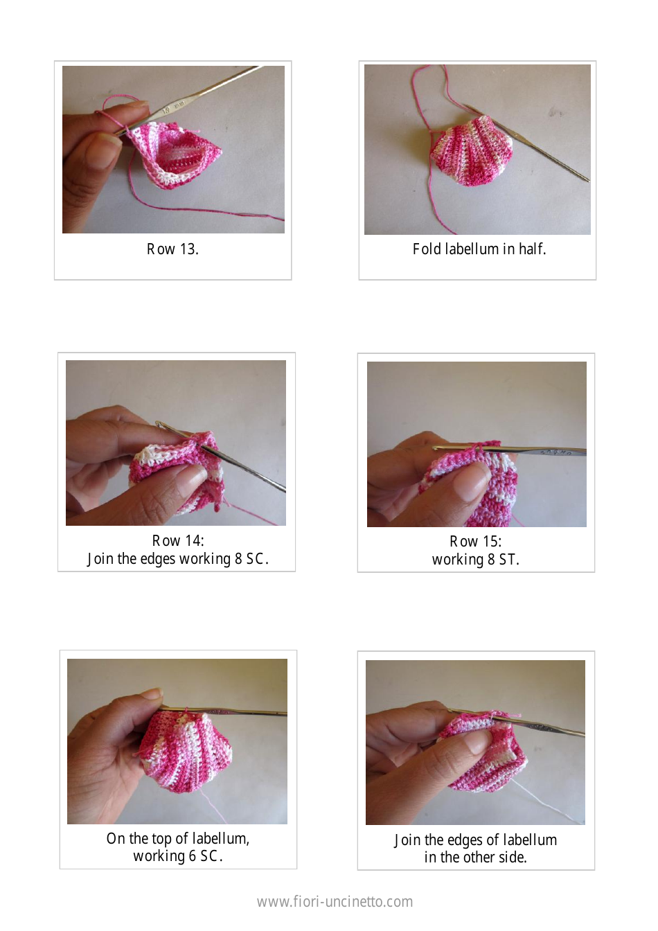 Orchid Cypripedium Crochet Pattern, Page 9