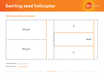 Paper Swirling Seed Helicopter Template, Page 2