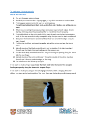 Felt Penguin Sewing Pattern Template, Page 2