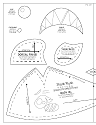 Shark Plush Sewing Patten Template, Page 14