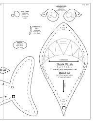 Shark Plush Sewing Patten Template, Page 15