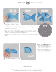 Shark Plush Sewing Patten Template, Page 8