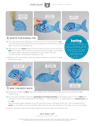 Shark Plush Sewing Patten Template, Page 9