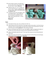 Teddy Bear Sewing Pattern Template, Page 3