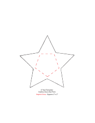 Document preview: 4" Star Template