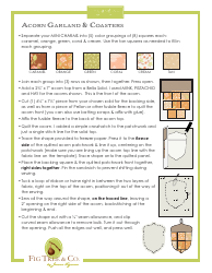Acorn Pattern Template, Page 2