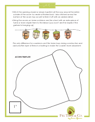 Acorn Pattern Template, Page 3
