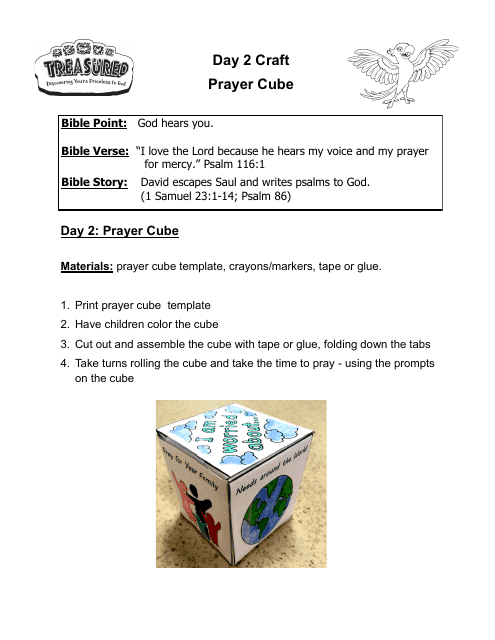 Prayer Cube Template Image Preview
