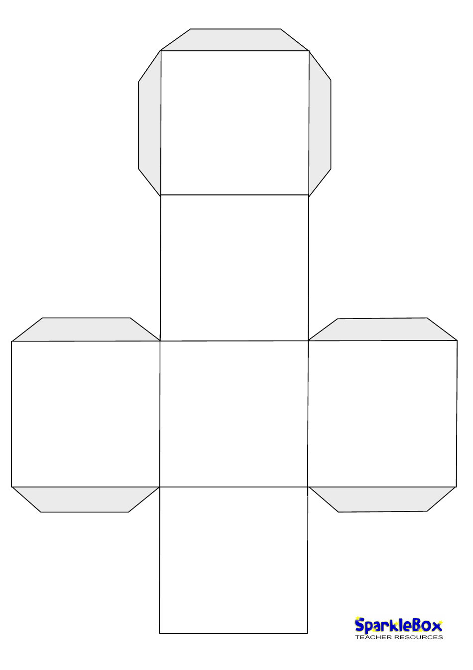 Dice Template - Sparklebox