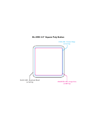 Document preview: 2.5" Square Poly Button Template
