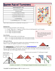 Basket Full of Turnovers Quilt Pattern