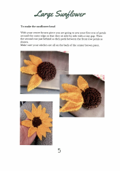 Large Sunflower Knitting Pattern, Page 6