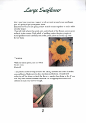 Large Sunflower Knitting Pattern, Page 7