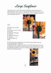Large Sunflower Knitting Pattern, Page 8