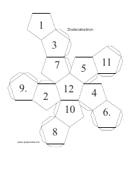 Dodecahedron Template, Page 3