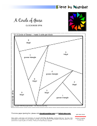 Clockwise Spin Quilt Pattern Template