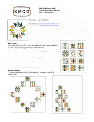 Clockwise Spin Quilt Pattern Template, Page 2