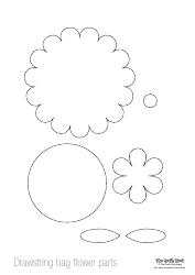 Document preview: Drawstring Bag Flower Pattern Template