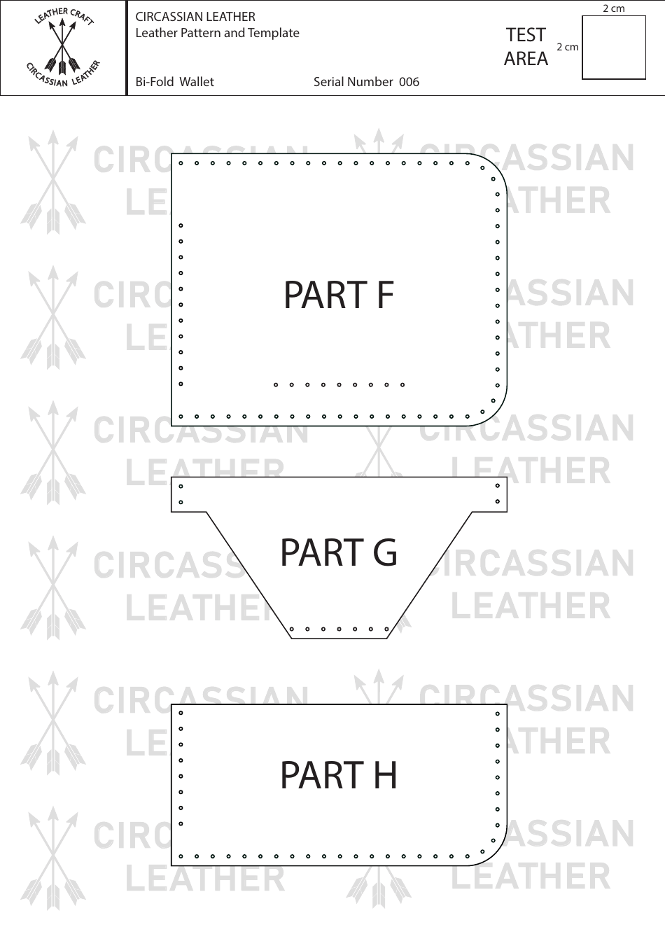 Leather BI-fold Wallet Template, Page 4