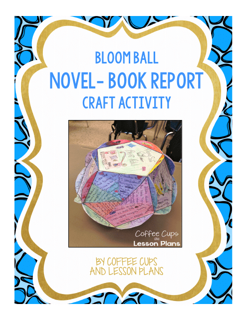 Bloom Ball Novel Book Report Template