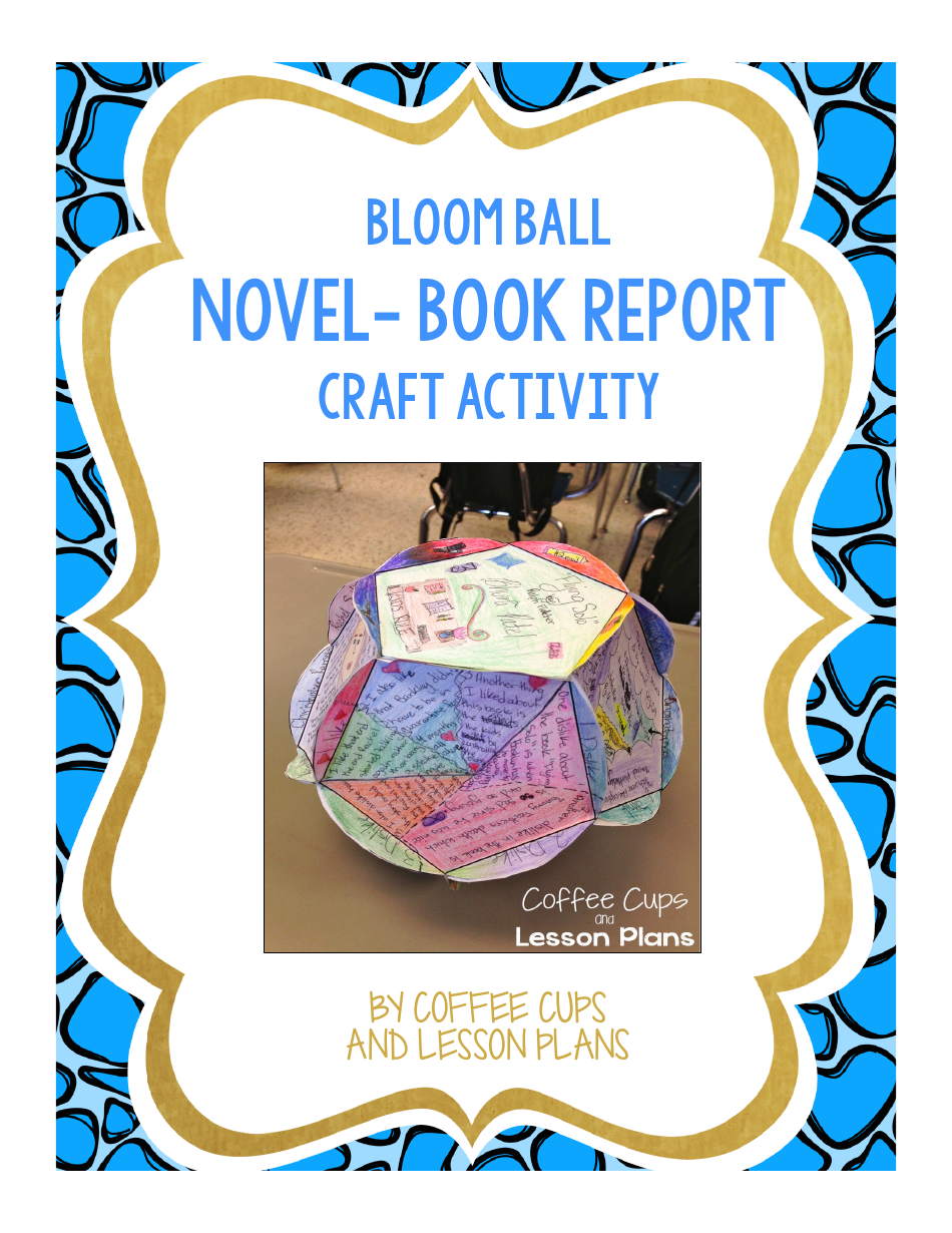 Bloom Ball Novel Book Report Template, Page 1