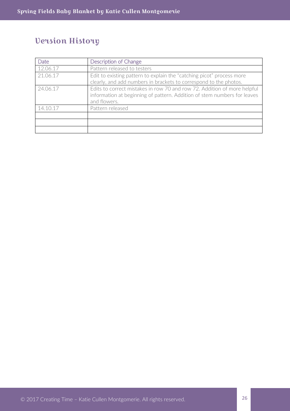 Spring Fields Baby Blanket Crochet Pattern, Page 26