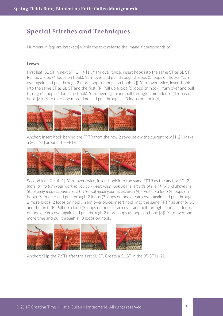 Spring Fields Baby Blanket Crochet Pattern, Page 6