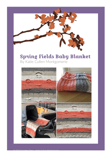 Spring Fields Baby Blanket Crochet Pattern - Soft and Colorful Blanket for Babies