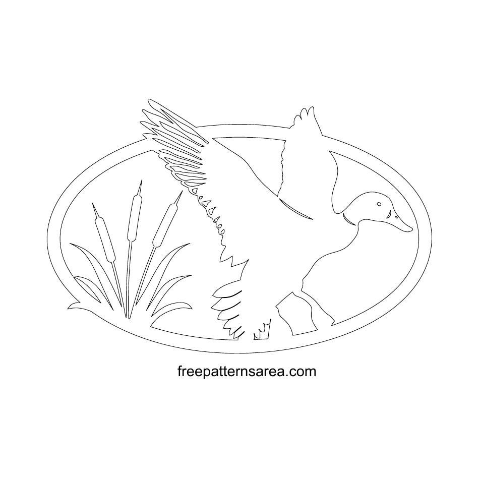 Duck silhouette outline template download printable pdf templateroller