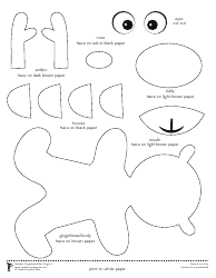 Reindeer Gingerbread Man Disguise Templates, Page 2