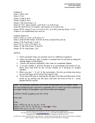 Field Study Afghan Knitting Pattern, Page 4